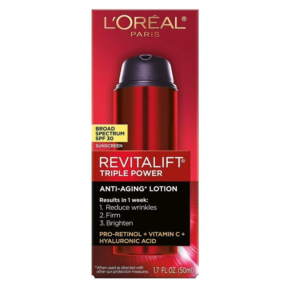 L'Oreal Paris Revitalift Triple Power LZR Day Lotion SPF 30 Anti-Aging 1.7oz
